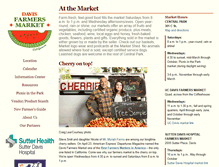 Tablet Screenshot of davisfarmersmarket.org